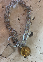 Adorer Encore Vintage Religious Medal Bracelet