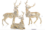 ASSORTED DEER WITH ORNAMENTAL WREATH