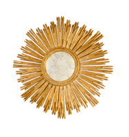 Handcarved Gold Leafed Starburst Mirror