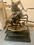 French Patinated Bronze Horse
