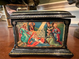 Russian Black Lacquer Dresser Box 2