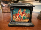 Russian Black Lacquer Dresser Box 2