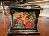 Russian Black Lacquer Dresser Box 2