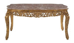 Louis XV Style Giltwood and Marble-Top Center Table