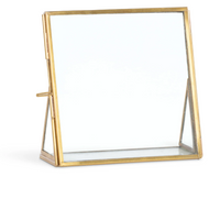 Brass Tabletop Square Picture Frame, Square