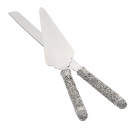 Silver Isadora Dessert Serving Set