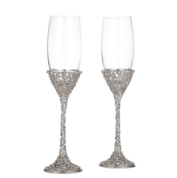 Silver Isadora Flute (Set of 2)