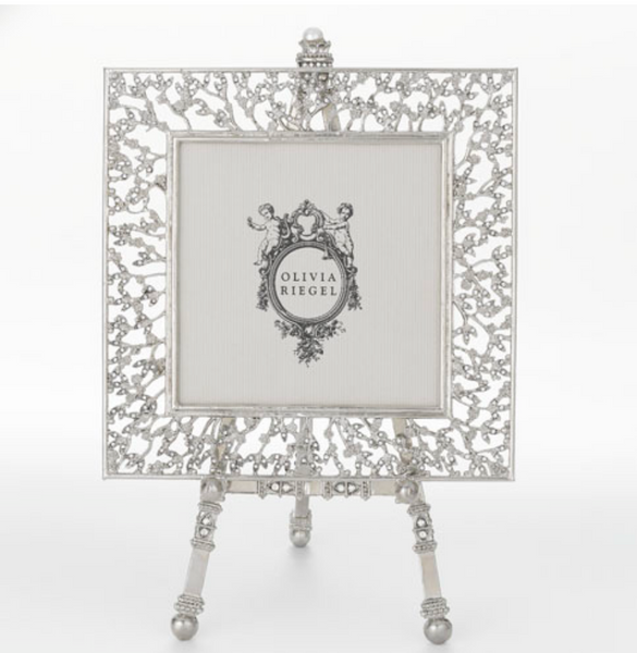 Silver Isadora 4 x 4 Frame on Easel