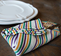Mardi Gras Striped Napkin