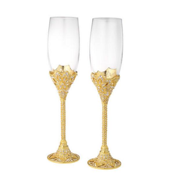 Olivia Riegel Gold Windsor Flute (Set of 2)