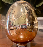 Mercury Glass Gold Easter Egg