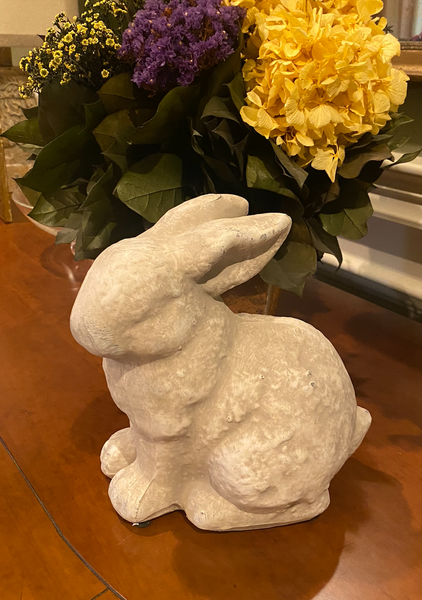 Sitting Bunny Stone Decor
