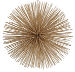Wire Star Burst Ornament - Dark Champagne