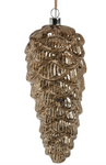 LED Decorative Glass Pine Cone - Antique Dark Gold - Large