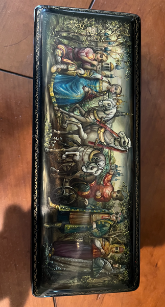 Russian Black Lacquer Box #1