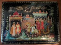 Russian Black Lacquer Box