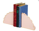 Eloise Blush and Gold Scalloped Bookends