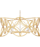 MCCARTY GOLD LEAF CHANDELIER
