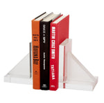 Frosted Crystal Bookends