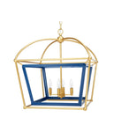 DRAPER NAVY BLUE & GOLD LANTERN