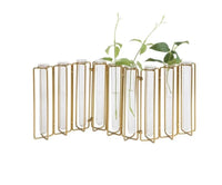 Gold Finish Test Tube Vases